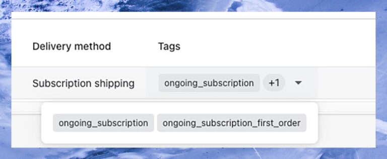 shopify order tags for subscriptions
