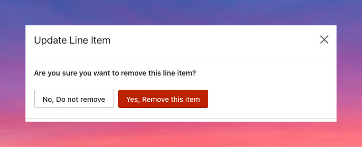 New feature: Remove product from subscription order