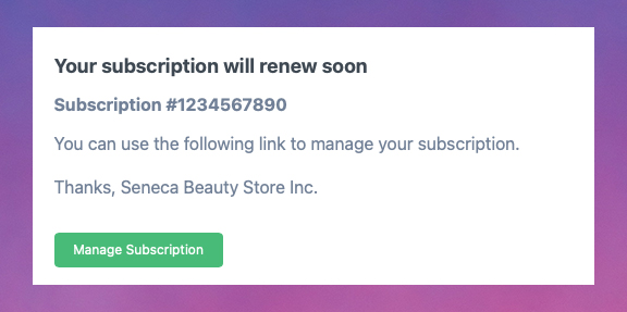 Ongoing™️ Launches Subscription Renewal Notification Email