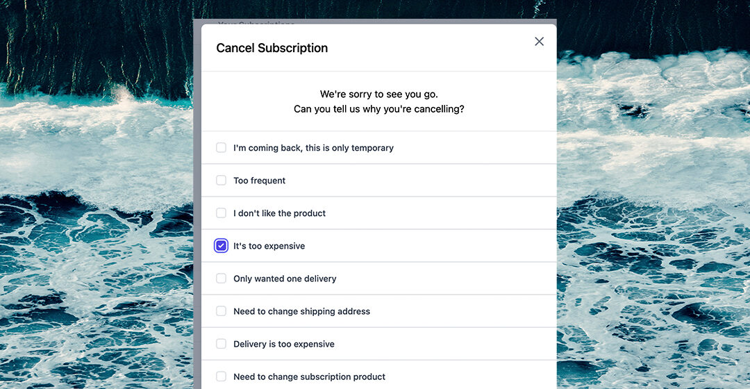 Offboarding Cancellation Questionnaire – Subscription Insights